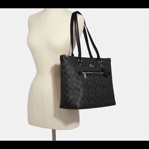 Authentic Coach Signature Handbag & Tech Wallet
